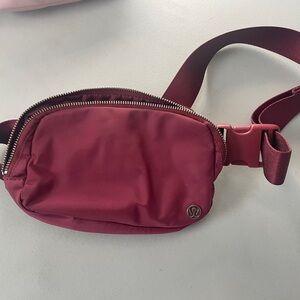 Lululemon Maroon Belt Bag